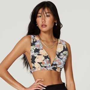 ATOÍR‎ Bahama Top Cotton Floral Print Reversable Sleeveless Crop Top size 6